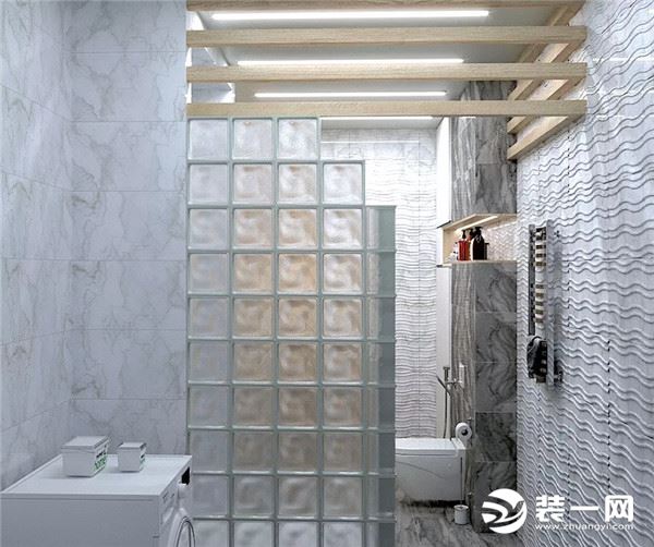 卫生间玻璃砖隔断图片