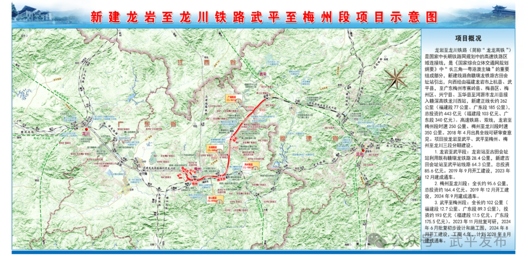 龙龙高铁武平至梅州段全线开工建设！