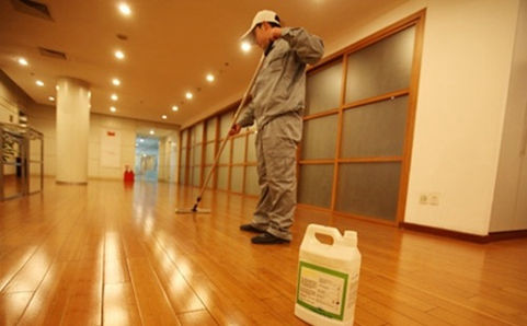 别墅室内装修清洁现场