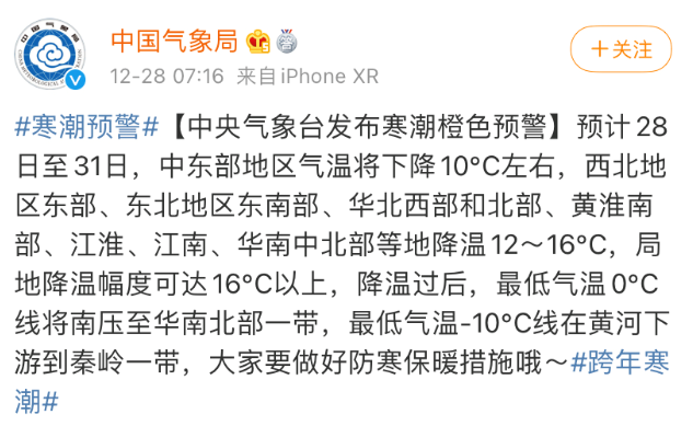 时隔4年再遇寒潮橙色预警，一夜降温16度，它们可能熬不过这个冬天了......