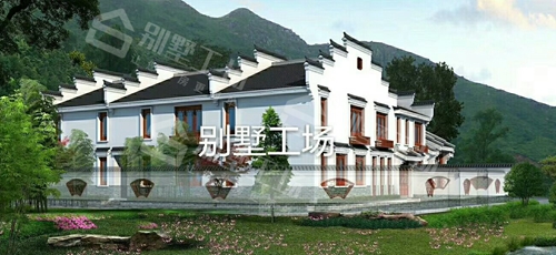 苏式四合院两层小别墅图片欣赏