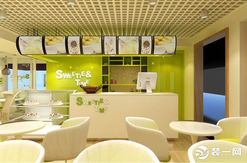 奶茶店装修效果图