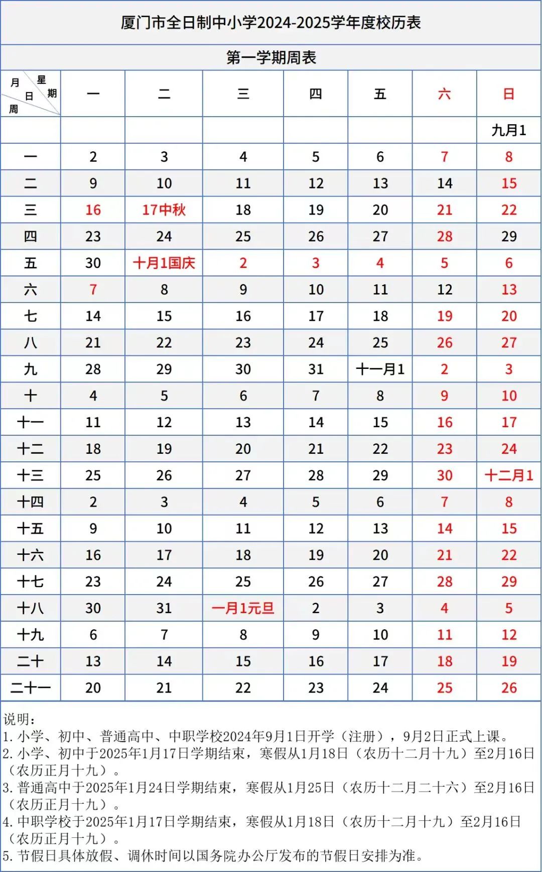 家长注意！今年9月1日不上课！