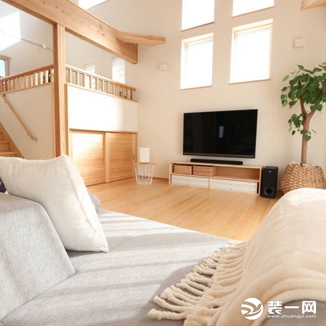 LOFT原木风装修客厅效果图