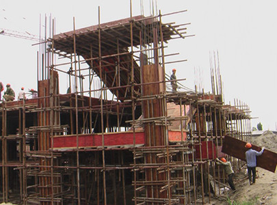 自建房施工现场