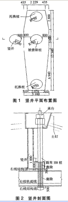 地铁盾构隧道穿越桩基的凿除技术
