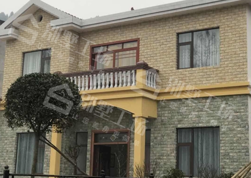 河南某轻钢型房屋施工后期图