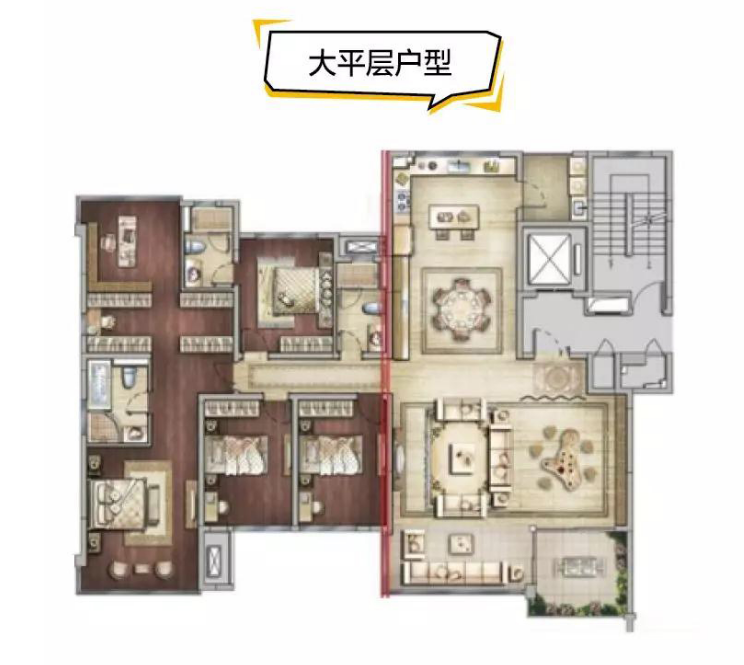 大平层户型 大平层户型