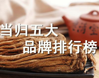 当归五大品牌排行榜