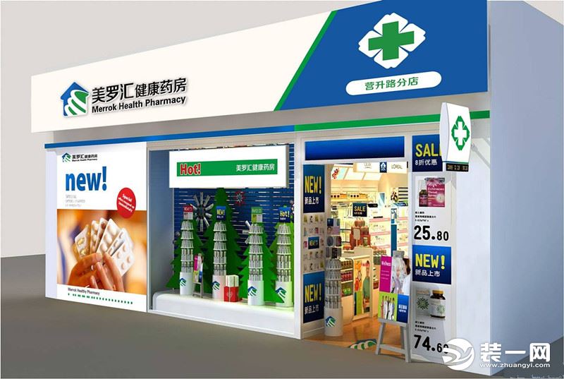 药店门面图片大全
