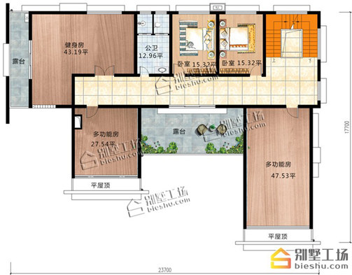 乡村四合院二层平面设计图 乡村四合院二层平面设计图