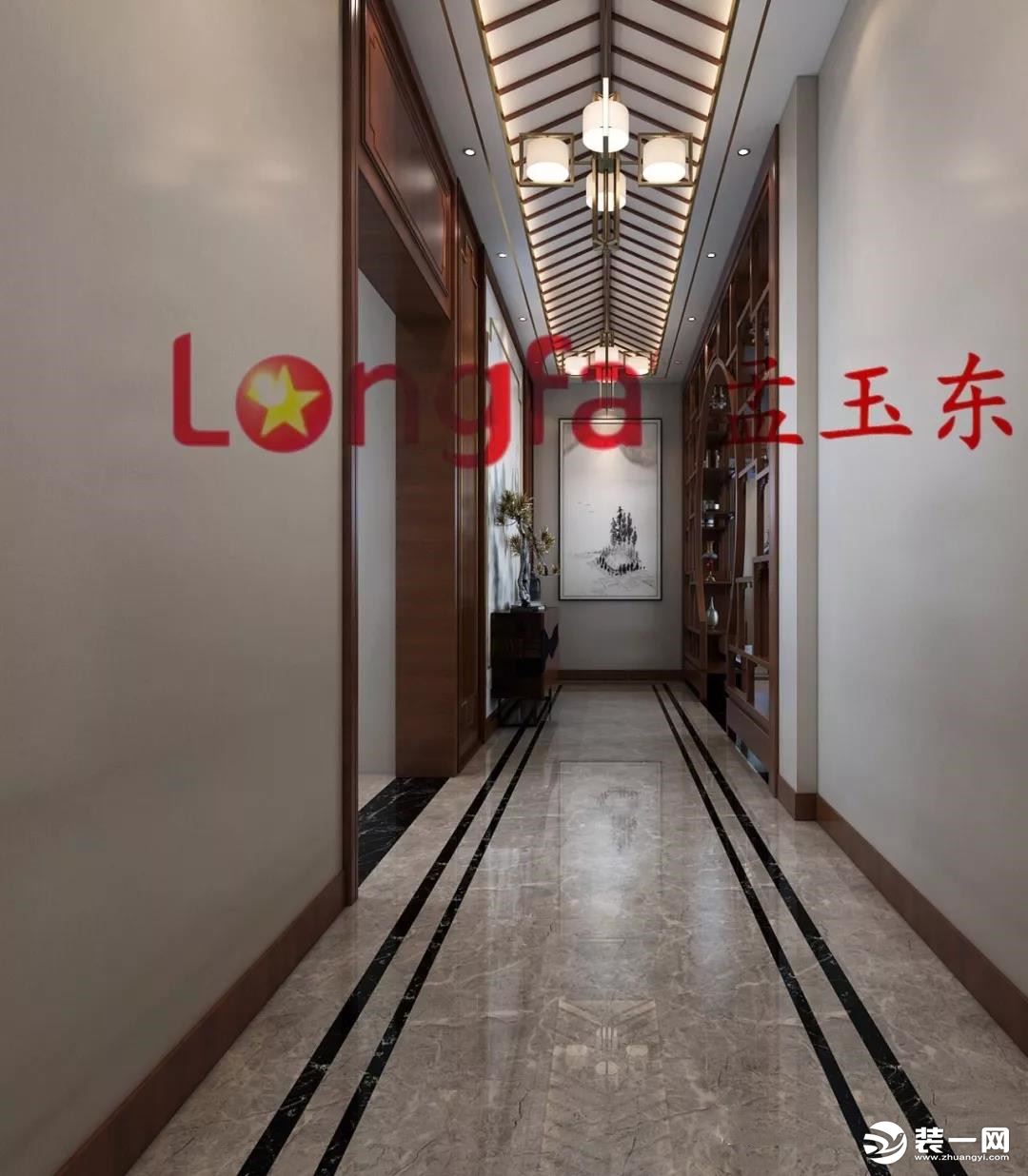 郑州龙发装饰设计师孟玉东打造中式千平别墅 图片