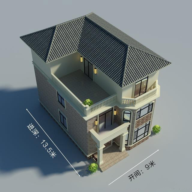 带堂屋的农村别墅2层半怎么设计呢455.jpg