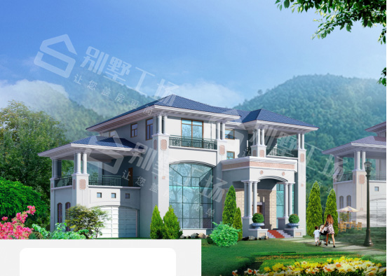 两层简欧别墅效果图