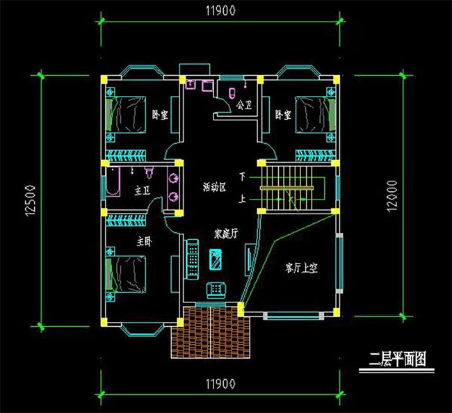 经典欧式别墅设计，客厅挑空，建好后倍漂亮1001.jpg