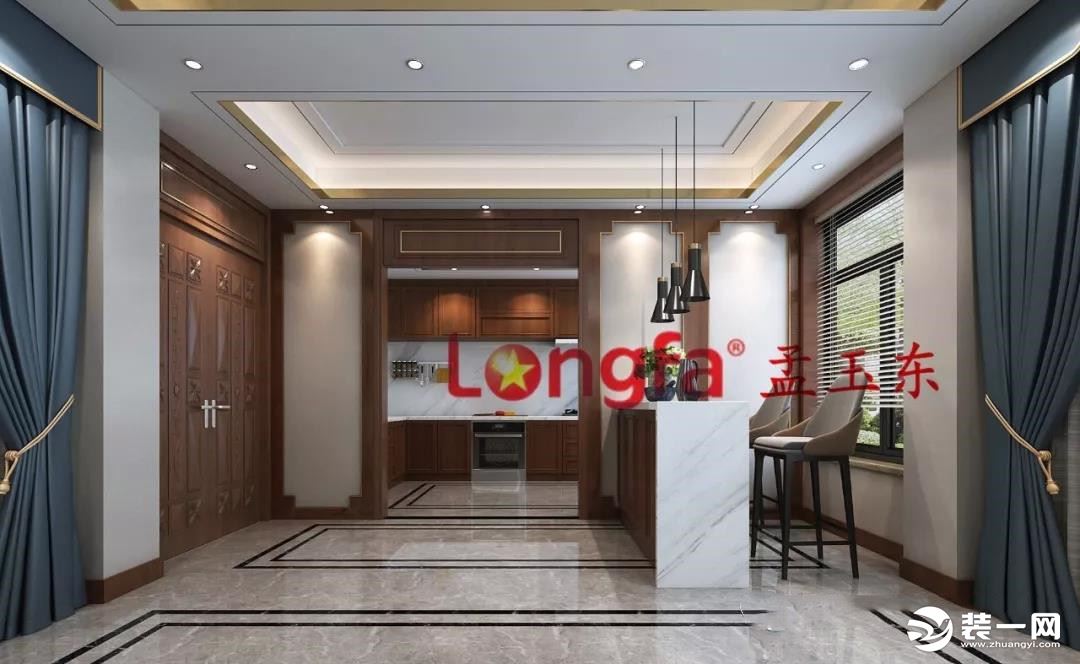 郑州龙发装饰设计师孟玉东打造中式千平别墅 图片