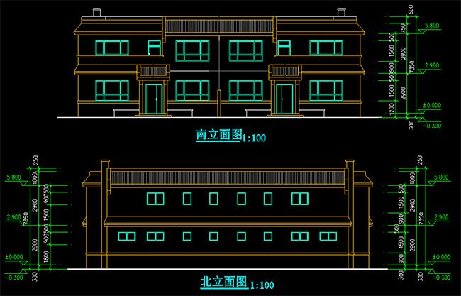 新农村两户联体式住宅2