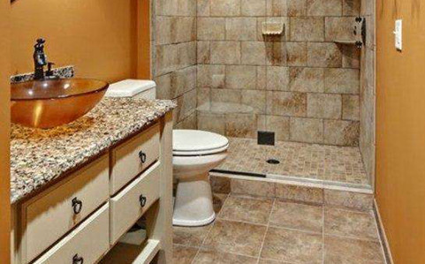 卫生间板岩地板效果图 卫生间板岩地板效果图