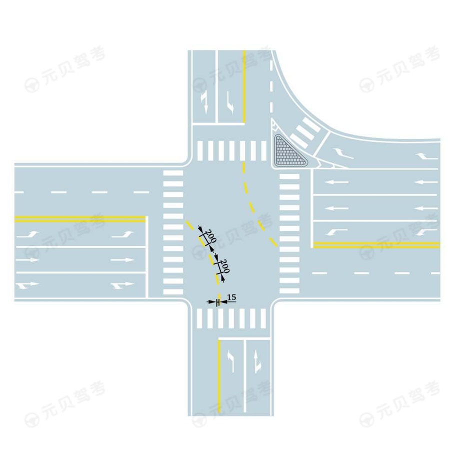 路口导向线是什么标线_路口导向线标志_路口导向线是什么意思