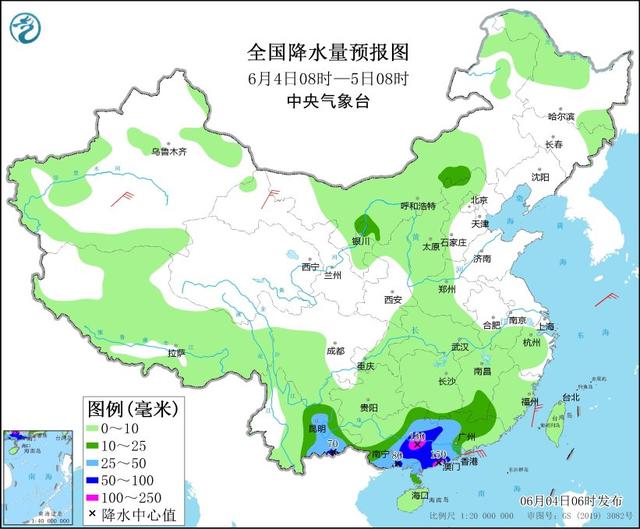 广西广东等地仍有较强降雨 局地有雷暴大风等强对流天气