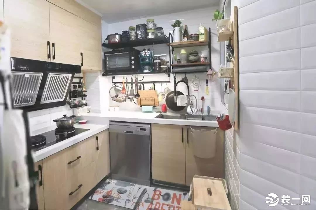 厨房高低台面装修效果图