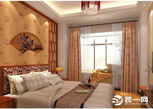 卧室背景墙效果贴图