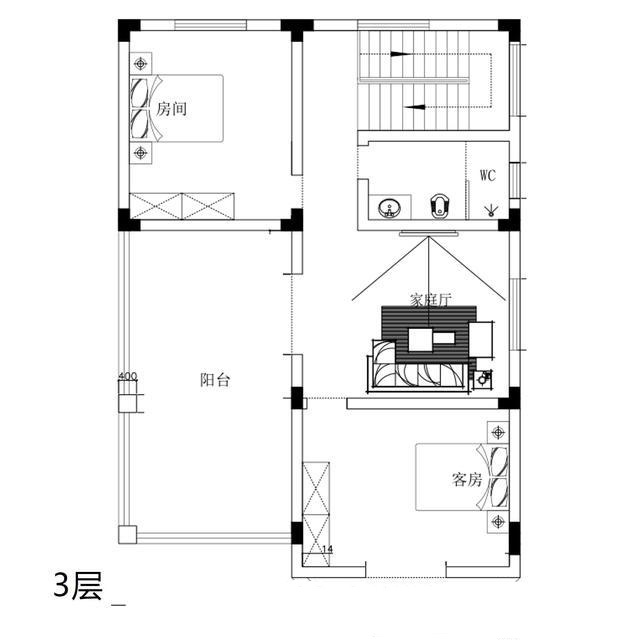 带堂屋的农村别墅2层半怎么设计呢614.jpg