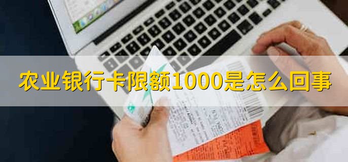 农业银行卡限额1000是怎么回事,有以下两点