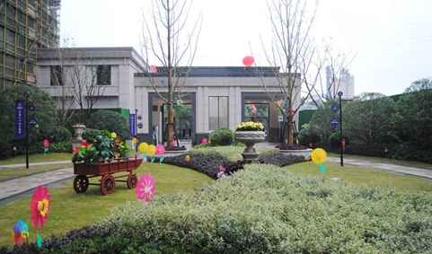 住宅展示区中的园林