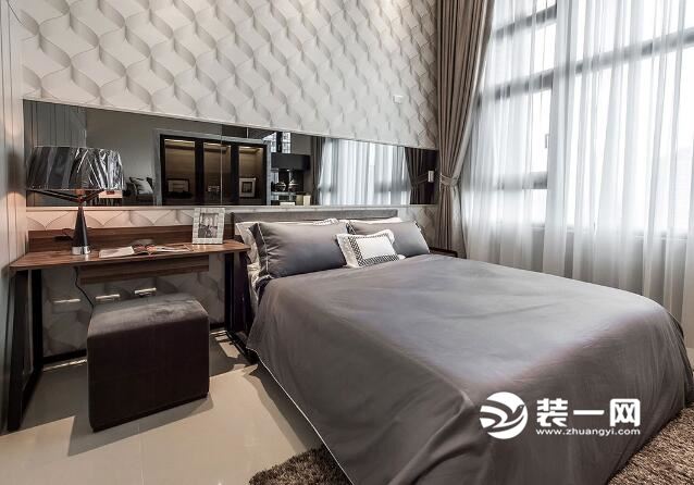 110平米现代灰色调装修效果图