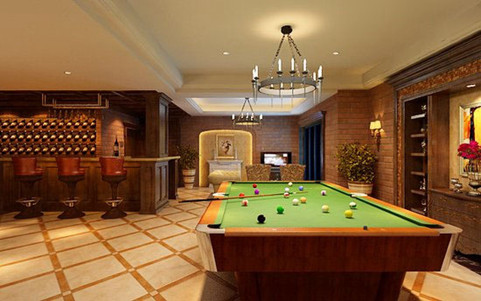 装修成娱乐空间的地下室 装修成娱乐空间的地下室