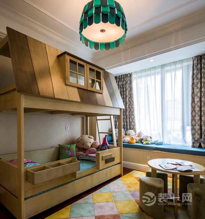 郑州装修网洛可可欧式风格豪宅设计儿童房装修效果图
