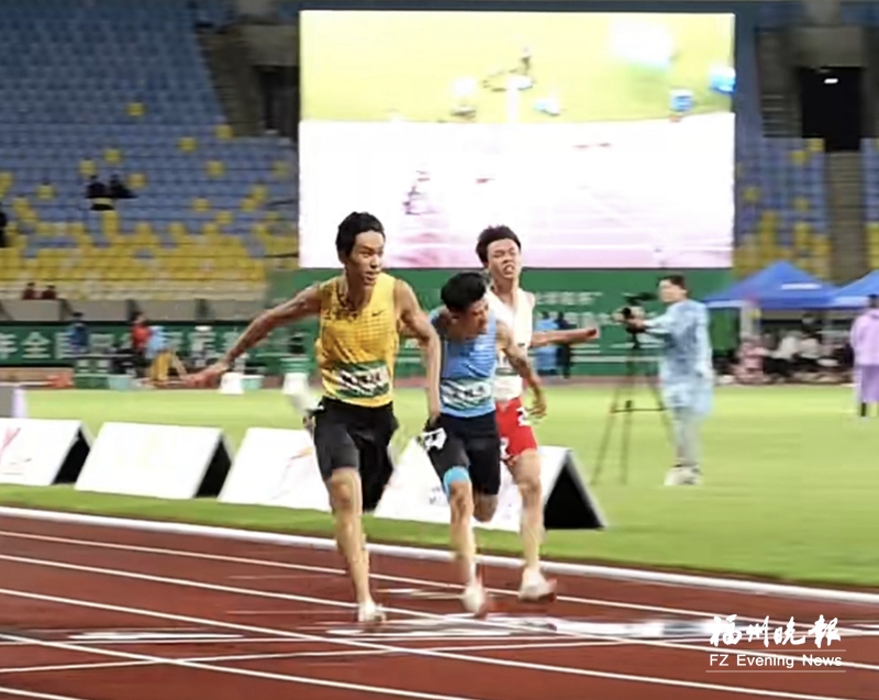 福州小将何锦櫶百米跑出10秒06 打破全国青年纪录