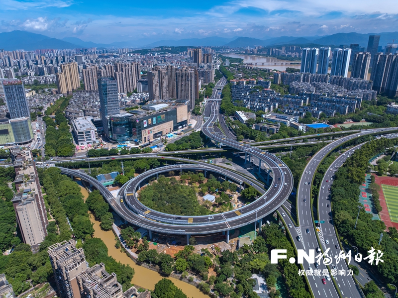 尤溪洲南立交改造桥梁建设全部完工