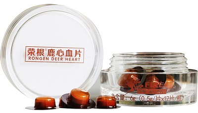 鹿心血片压片糖果