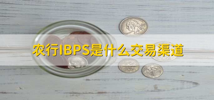 农行IBPS是什么交易渠道，网上支付跨行清算系统