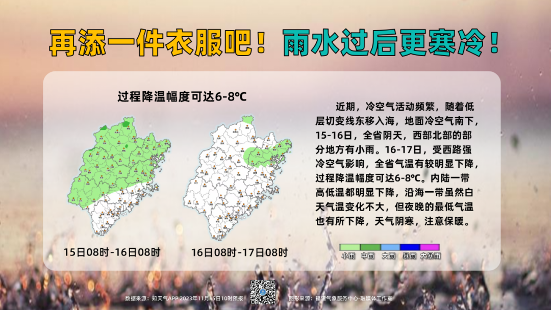 福建气温还要降！有一股强冷空气即将登场