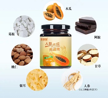 人参木瓜秀峰膏的成分