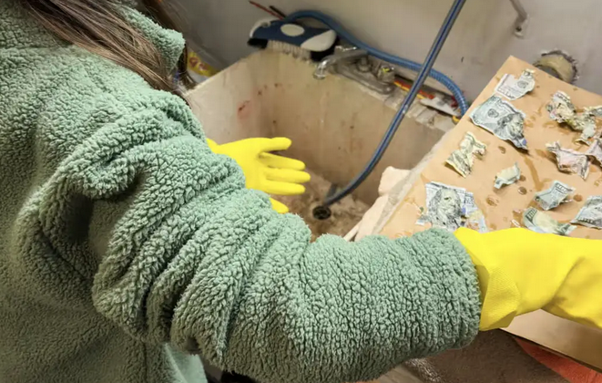 美国一宠物狗吞下4千美元现金，主人清洗狗的排泄物最终挽回3550美元 