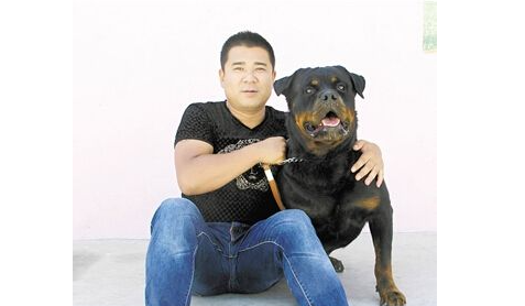 罗威纳犬从舍里挣脱出来，成功救下主人把小偷赶走