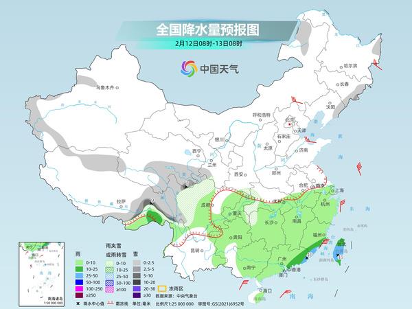 冷空气东移南下影响中东部 福建部分地区有大雨