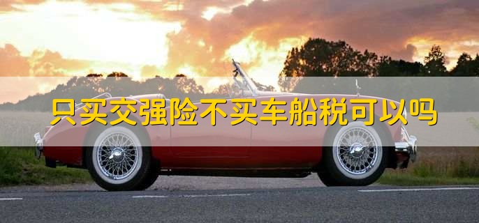 只买交强险不买车船税可以吗，不可以