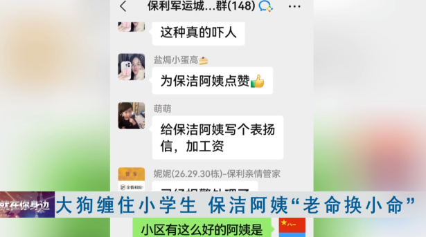 “用老命保小命”，她挺身而出感动全网！但是，狗绳咋就拴不住？