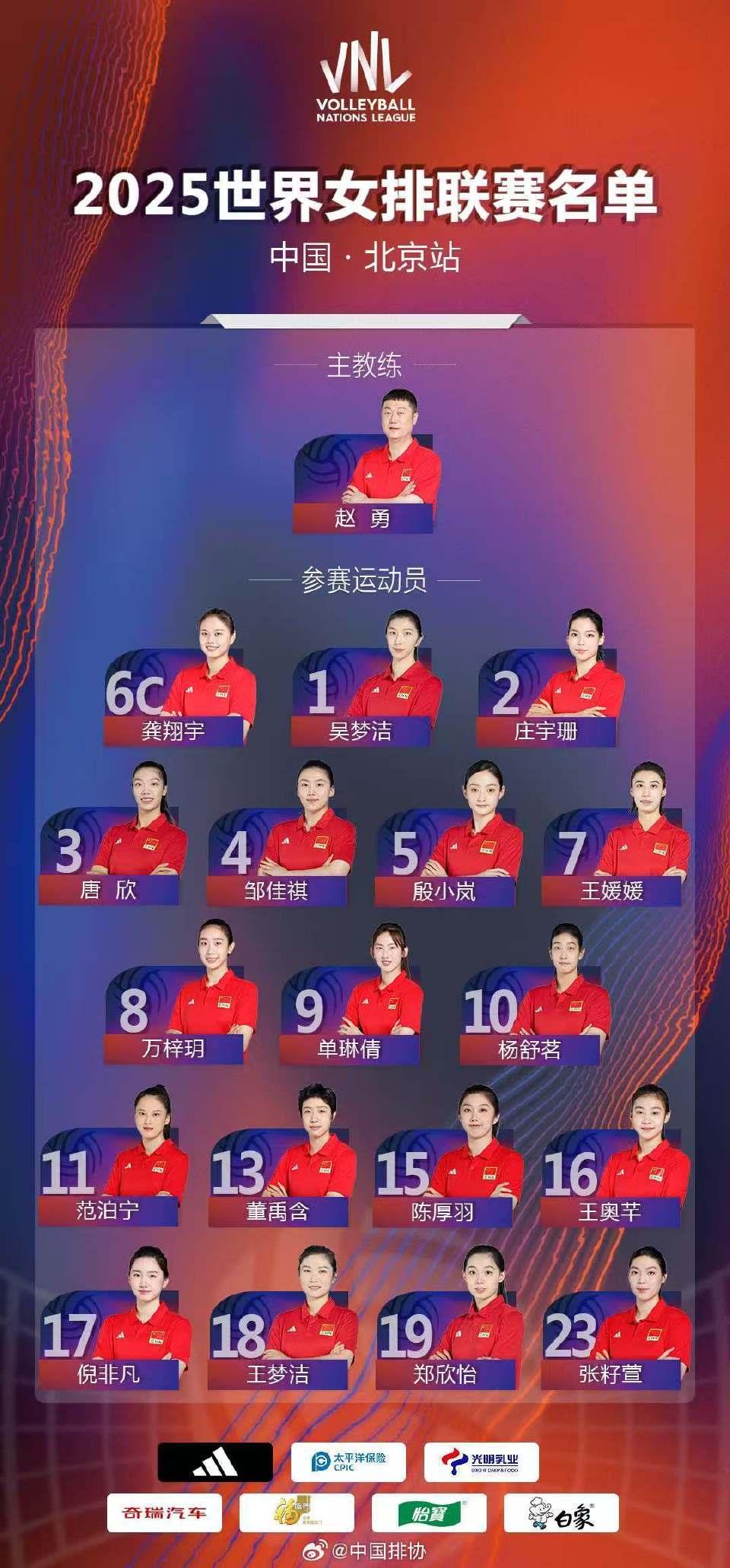 期待！2025世界女排联赛北京站明日打响
