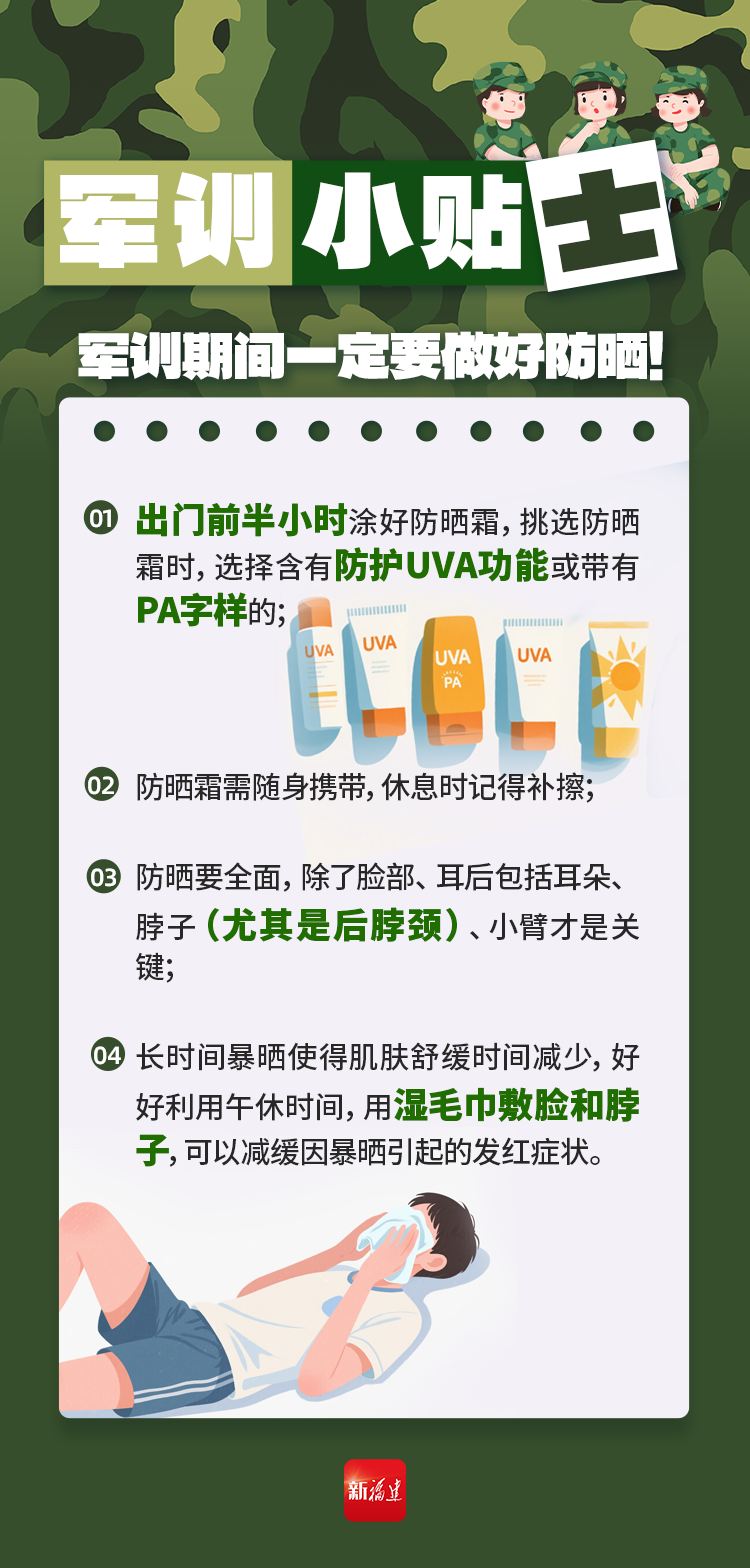 开学倒计时！这份军训小贴士快收藏