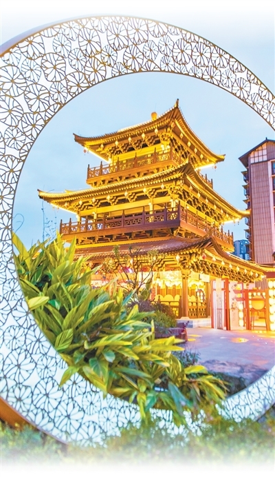 重庆“ 磁器长歌”数字体验馆一角。　　孙凯芳摄