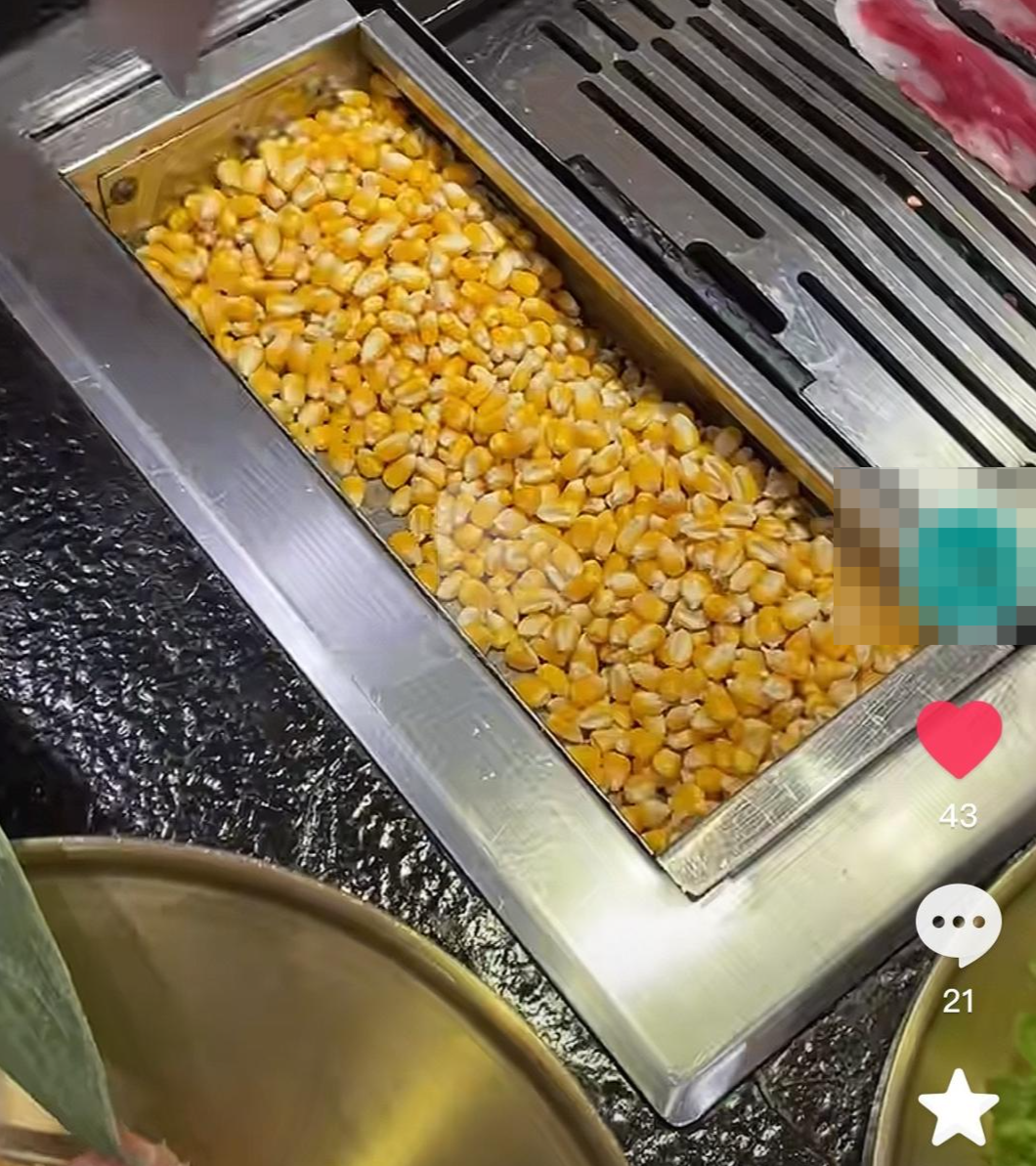 烤肉店用玉米粒当燃料 玉米专家发声