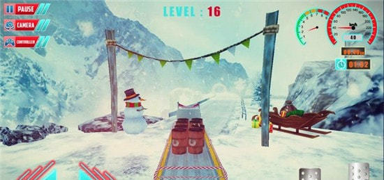 圣诞爬山卡车模拟器Chrismas Hill Climb Truck Driving