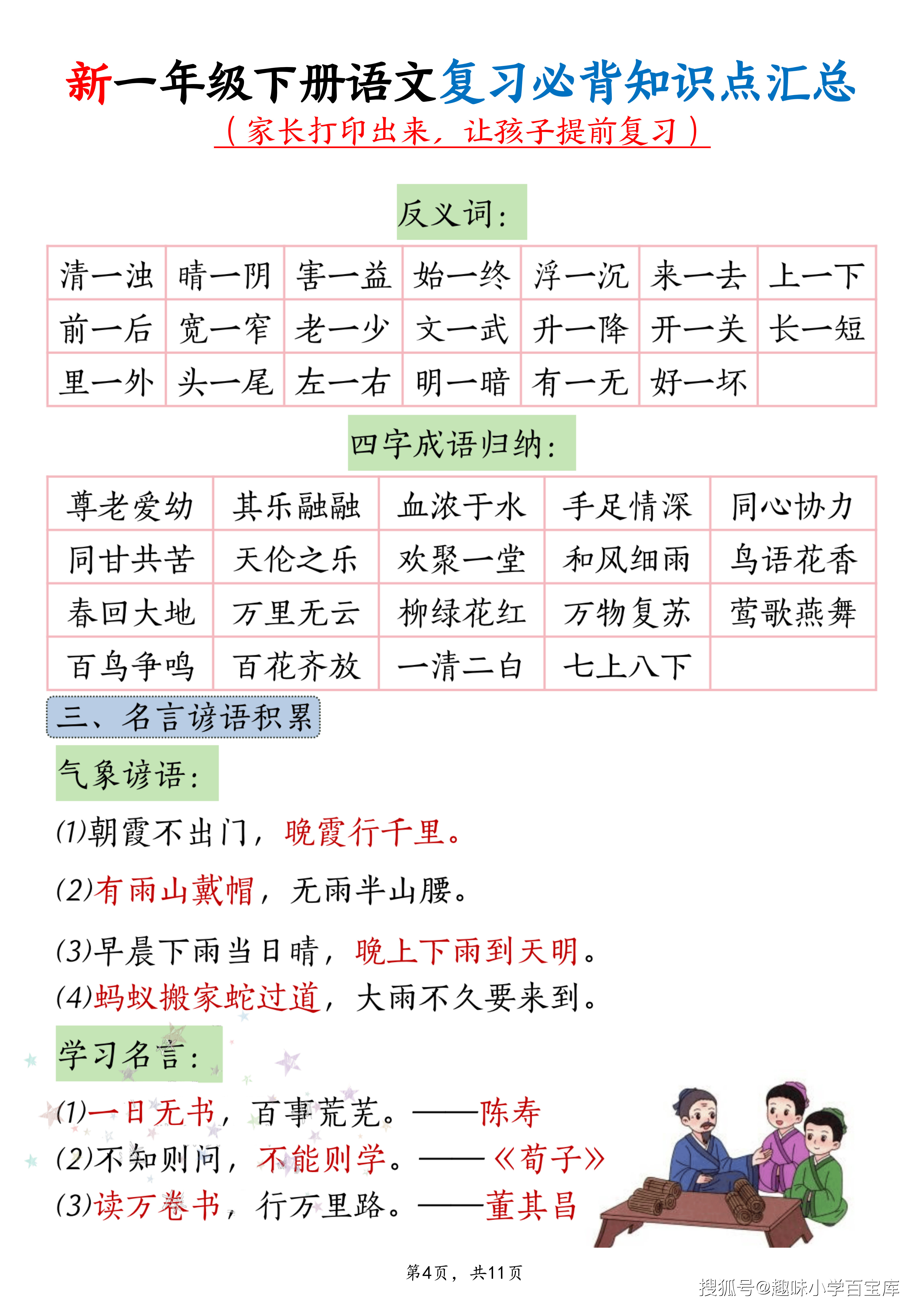 新一年级下册语文复习必背知识点汇总_04.png