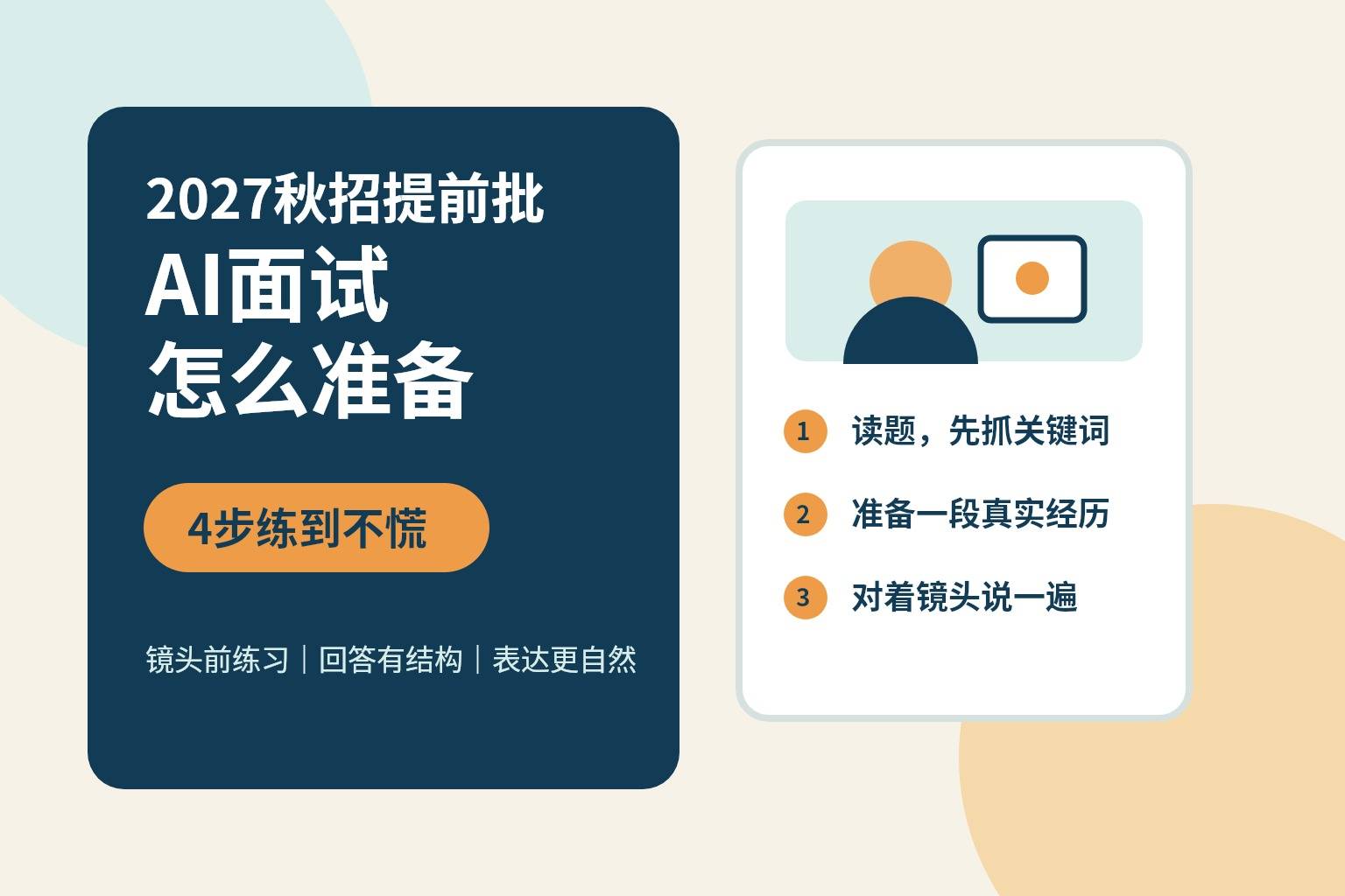 2027秋招提前批AI面试准备四步